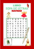 LIBRO DE SOPA DE LETRAS DE NAVIDAD - Escrito en letra grande e incluye mensajes positivos y láminas de la naturaleza - Para ti o regalar en Navidad - (¡PARA IMPRIMIR EN CASA!  /  TO PRINT AT HOME!)