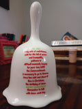 "JESUS GUIDES US" Porcelain BELL