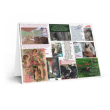 Set of 5 DELUXE CHRISTIAN CHRISTMAS GREETING CARDS - One of the cards have a WORD SEARCH, inside!!! - PATH TO LIGHT