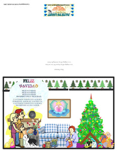 Singing Merry Christmas - GREETING CARD - Digital Version - SEND / YOU CAN PRINT AT HOME