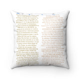 "EL AVISO, COMO ACTO DE AMOR DE DIOS / THE WARNING, AS ACT OF THE LOVE OF GOD" Cushion COVER - The message is on back in English and Spanish translation!