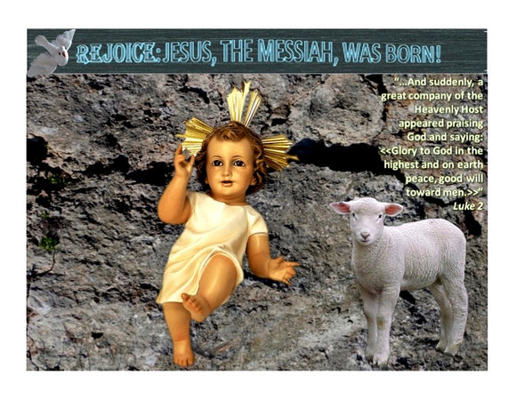 The Messiah was born - POST CARD