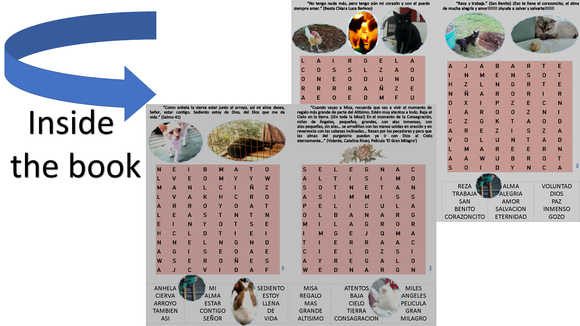 LIBRO DE SOPA DE LETRAS - Escrito en letra grande e incluye mensajes positivos y láminas de la naturaleza - DIGITAL VERSION (TO PRINT AT HOME!)