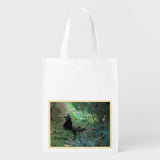 "In Heaven" - CHRISTMAS GIFT BAG OF FABRIC - Design on both sides - Beautiful design of nature wit positive message!