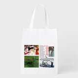 "Feliz Navidad" - CHRISTMAS GIFT BAG OF FABRIC - Design in both sides - Lovely! Buy now to you or as a gift!