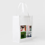 "Feliz Navidad" - CHRISTMAS GIFT BAG OF FABRIC - Design in both sides - Lovely! Buy now to you or as a gift!