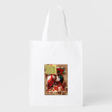 "Feliz Navidad" - CHRISTMAS GIFT BAG OF FABRIC - Design in both sides - Lovely! Buy now to you or as a gift!